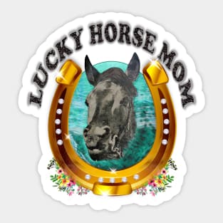 Lucky Horse Mom Sticker